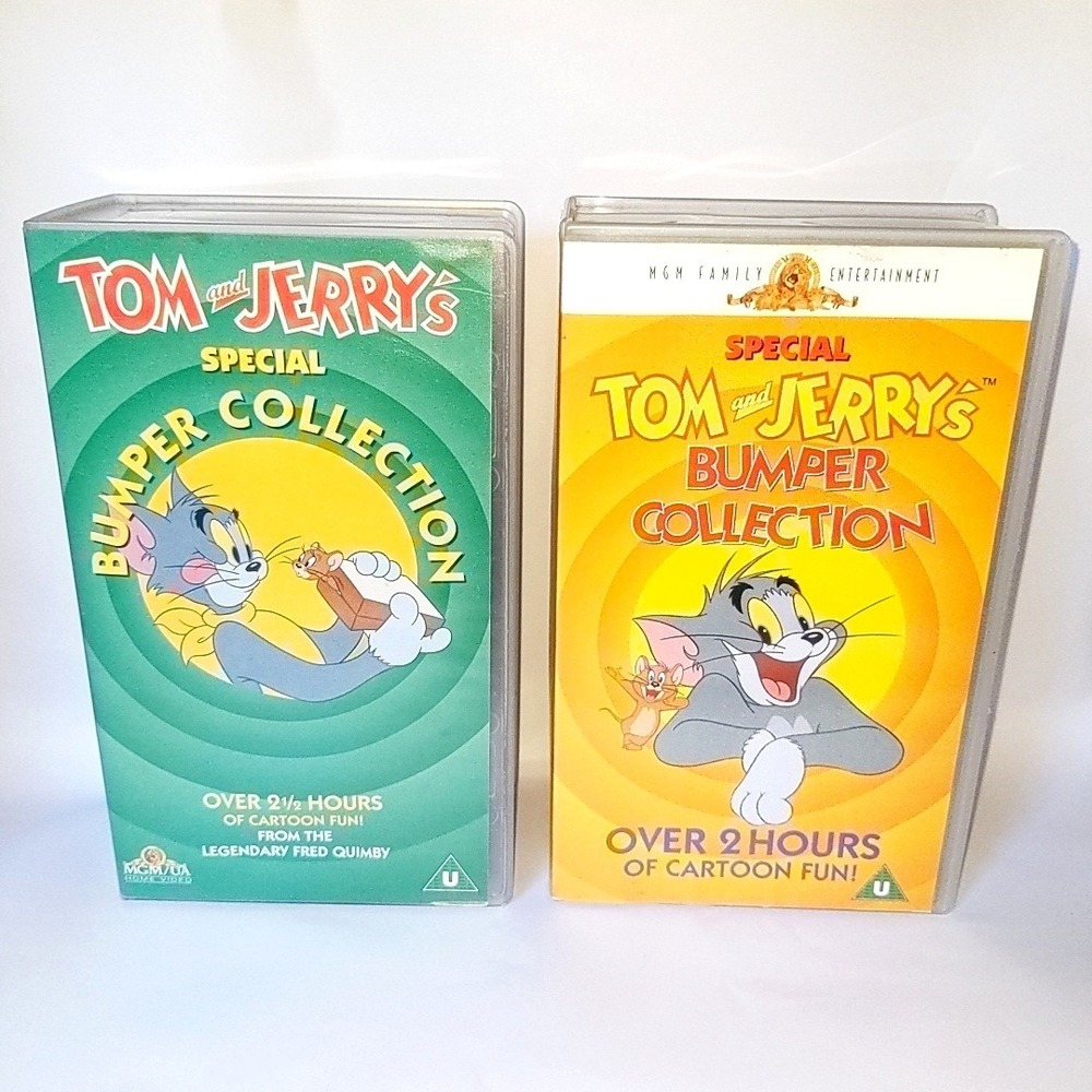 VTG 1995 Tom and Jerry Special Bumper Collection VHS Set MGM Cartoon Classic PAL